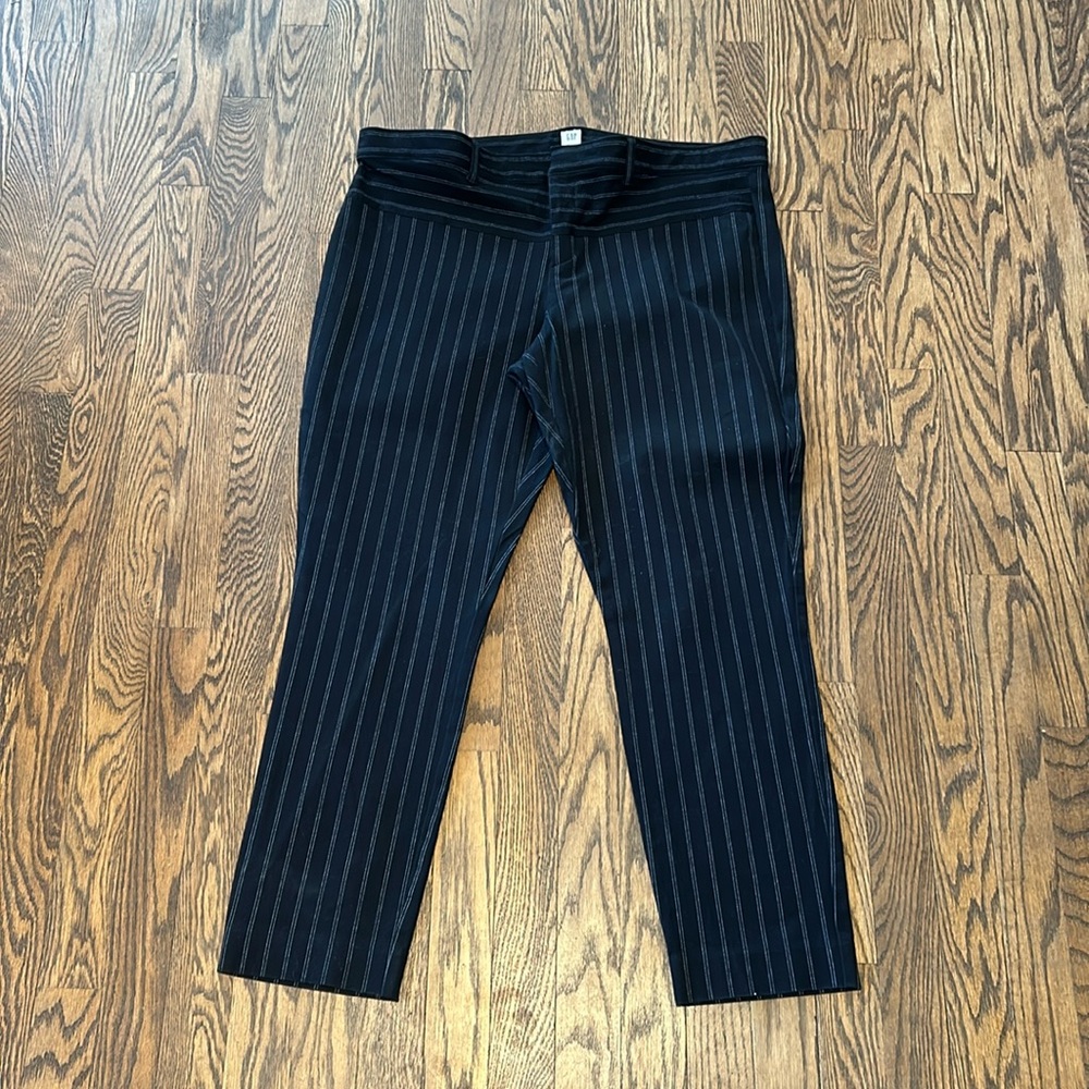 GAP Black Pinstripe Pants
